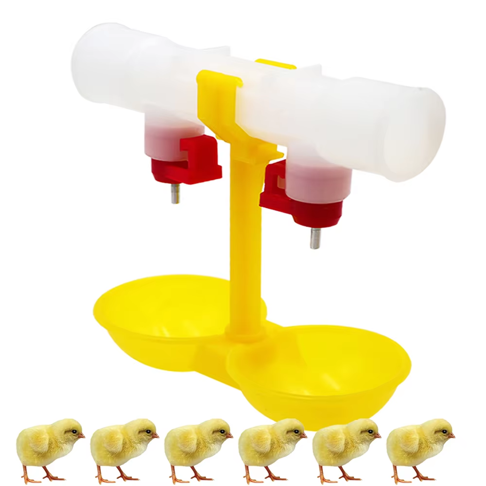 Zwitsal Baby Products - 5/10/20 個鶏ダブルヘッドニップルドリンカーボウル自動給水器噴水家禽ひよこ飲料吊り下げ給餌用品