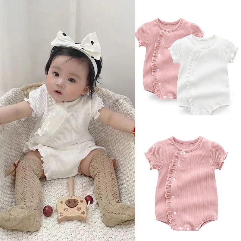 ベビー＆幼児用レースジャンプスーツ 夏新作 韓国版 半袖ロン - Baby Products Korean のレビューと価格