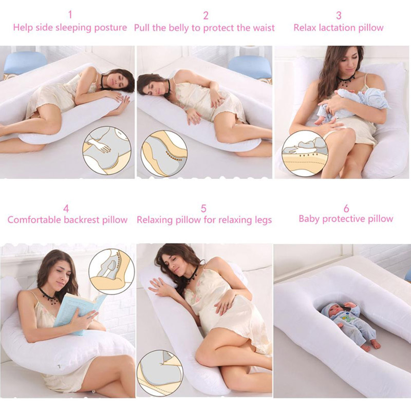 妊娠枕 130*70 センチメートル睡眠腰枕妊婦授乳枕授乳ク - Nursing Pillow Breastfeeding のレビューと価格