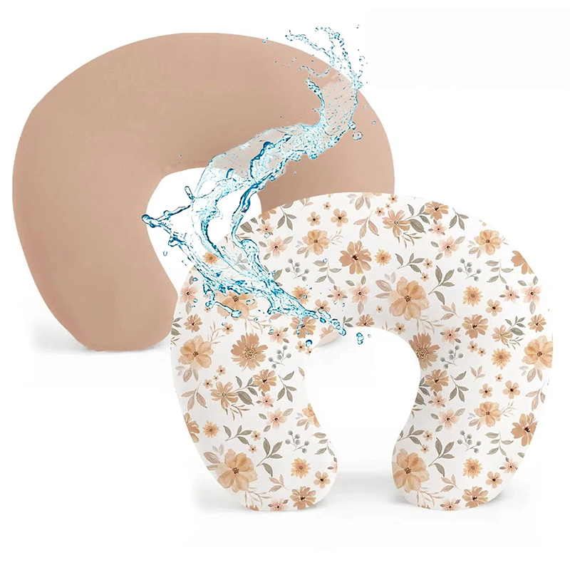 2 個の防水授乳枕カバー伸縮性のある授乳枕用カバー授乳枕用幼 - Nursing Pillow Breastfeeding のレビューと価格