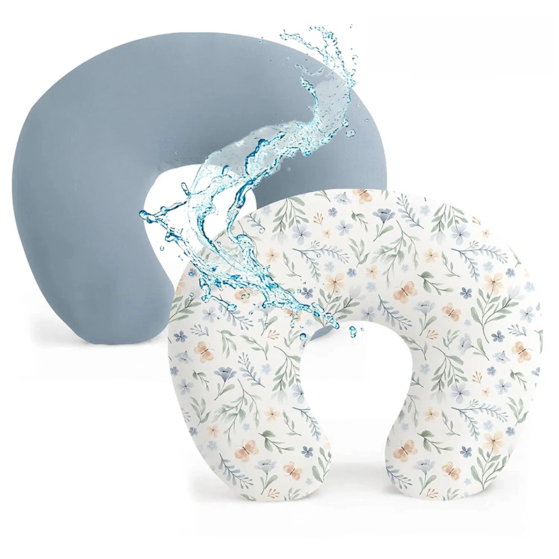 2 個の防水授乳枕カバー伸縮性のある授乳枕用カバー授乳枕用幼 - Nursing Pillow Breastfeeding のレビューと価格