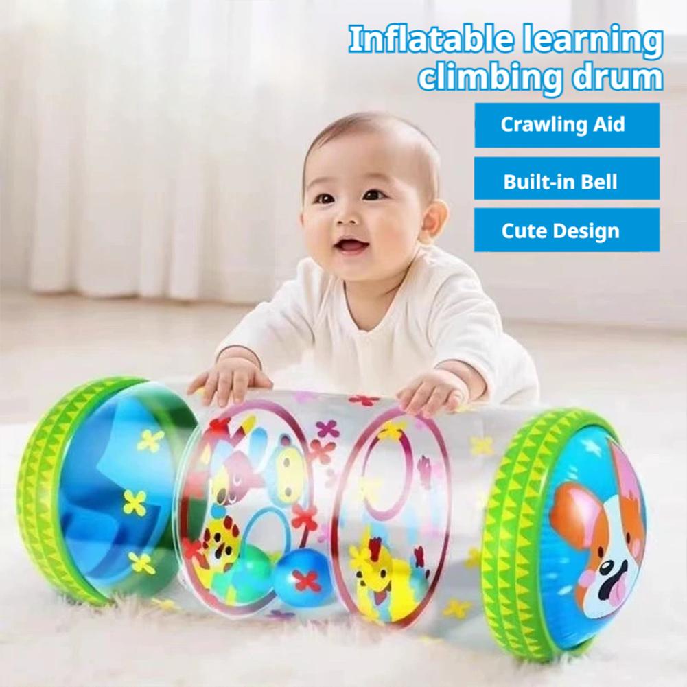 ガラガラとボール付きの空気注入式ベビー用クロールローラーおも - Baby Products 1 Year のレビューと価格